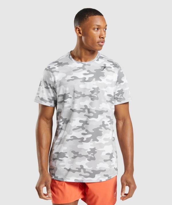 Panske Tricka Gymshark Arrival Svetlo Siva | YL7590421